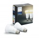 Philips Hue Pack de 2 ampoules connectées White Ambiance E27 - Fonctionne avec Alexa