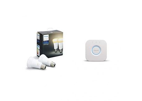 Philips Hue Pack de 2 ampoules connectées White Ambiance E27 - Fonctionne avec Alexa