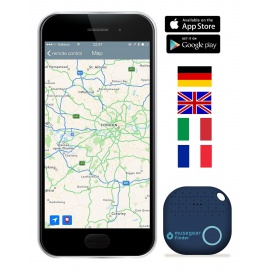 musegear® app Key Finder - Version 2  localisateur et traqueur sonore pour retrouver clés - Volume 3 Fois élevé – Couleur Ble