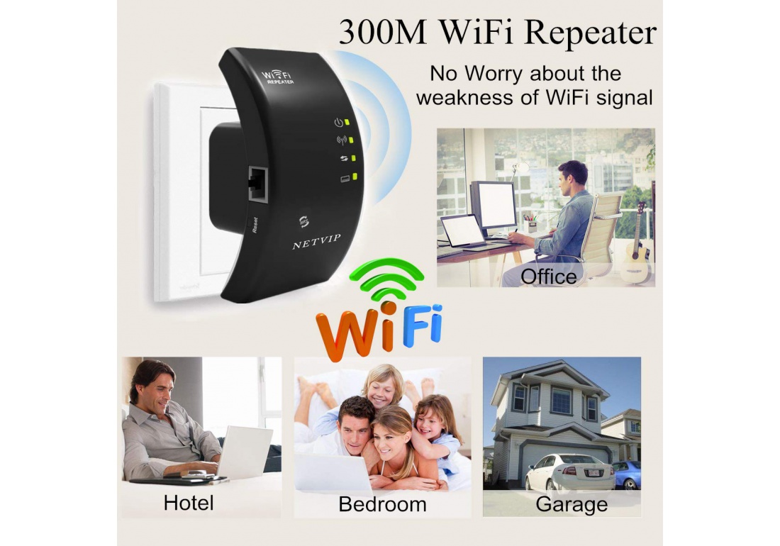 Répéteur WiFi Longue portee Extenseur sans Fil Amplificateur Mini
