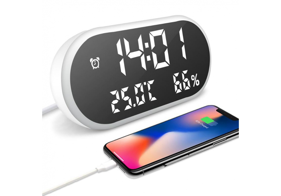 Réveil Enfant avec Trois Alarmes, Réveil Digital Numérique Connecté Au  SmartphonE avec Lumière Auto-Réglable : 27.59 €