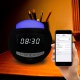 OnLyee Bluetooth Horloge Réveil Numérique avec Radio FM, Prise AUX-IN ,Chargement USB double, Veilleuse LED avec Variation Lu