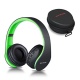 Casque Bluetooth Sans fil, Wireless Headphones Stéréo On Ear Pliable Casque 4 en 1 avec Micro Support FM Radio TF SD pour Tél