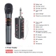 ELEGIANT Microphone Bluetooth, Micro Professionnel sans Fil Intégré FM Portables et Récepteur UHF Amplificateur pour Réunion,