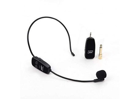 Jelly Comb UHF Microphone sans Fil Haut-Parleur 2-en-1 pour Guide Tourisme Enseignement Conférence-Noir