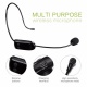 UHF micro sans fil Casque découte portable avec transmetteur sans fil stable pour amplificateur de voix, PC, haut-parleur, c