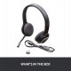 Logitech Wireless Headset H600 Micro-casque sans-fil à filtrage de bruit Noir pour PC et MAC