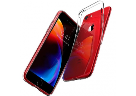 Coque iPhone 7, Coque iPhone 8, Spigen® [Liquid Crystal] Ultra Mince Premium TPU Silicone [Crystal Clear] Premium transparent
