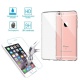 iphone 8 iphone 7 coque + verre trempe, ILUXUS Coque flexible ultra-transparente en silicone crystal anti-rayures et anti-ray