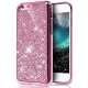 Ukayfe Coque en Silicone Fleurs de Cerisier Roses Etui de Protection Paillette Bling Diamant Strass Brillante Housse Souple C