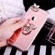 Ukayfe Coque en Silicone Fleurs de Cerisier Roses Etui de Protection Paillette Bling Diamant Strass Brillante Housse Souple C