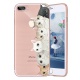 Ukayfe Coque en Silicone Fleurs de Cerisier Roses Etui de Protection Paillette Bling Diamant Strass Brillante Housse Souple C