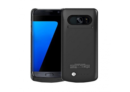 Idealforce Samsung Galaxy S7 Edge Coque à Batterie Chargeur,5200mAh Rechargeable Couvercle De La Batterie Externe，Coques dal