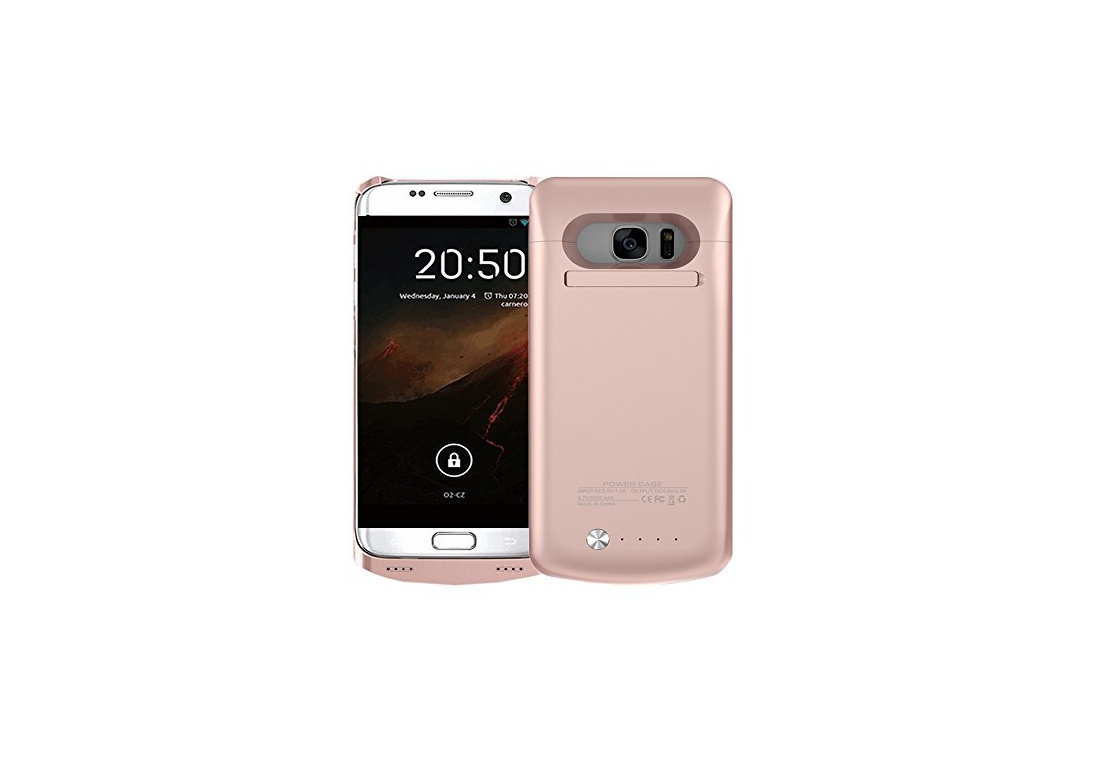 Blanc Idealforce Samsung Galaxy S7 Coque à Batterie Chargeur,4200mAh Rechargeable Couvercle De La Batterie Externe，Coques dalimentation pour Samsung Galaxy S7 