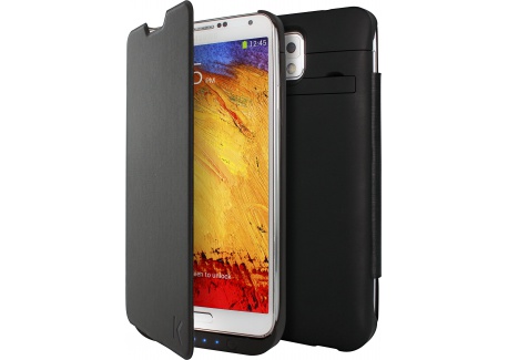 The Kase Paris 17008716 Coque Batterie avec clapet 3000mAh pour Samsung Galaxy Note 3 Noir