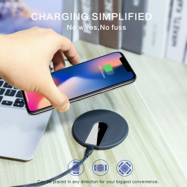 XLTOK Chargeur sans Fil 10W Universel Rapide Wireless Charger Pad, Chargeur à Induction Compatible avec iPhone XS/XS Max/XR/X