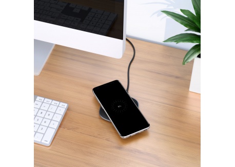 AUKEY Chargeur sans Fil Qi activé, Wireless Charger Station de Charge sans Fil pour iPhone XS/XS Max/XR/X / 8/8 Plus, Samsung