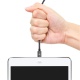 Rampow RAMPOW03 [MFI certifié Apple] Câble Lightning vers USB en Fibre de Nylon Tressé - Chargeur iPhone - Gris Sidéral 1M [N