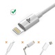 Rampow RAMPOW01 [MFI certifié Apple] Câble Lightning vers USB avec Connecteur Ultra Résistant en Aluminium - Chargeur iPhone 