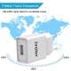 iVoler [Lot de 2] Original Set 2en1: Chargeur Slim Version Adaptateur 1A + Câble USB de Charge  1m , pour iPhone, iPad, Andro