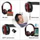Casque Bluetooth Sans Fil, Macrourt Casque Audio Pliable Fonction 4-en-1, Micro Intégrée Bluetooth, Radio, Carte de Mémoire, 