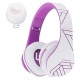 PowerLocus Casque Bluetooth sans Fil, Casque Audio stéréo Pliable sans Fil et Filaire avec Micro intégré, Micro SD/TF, FM pou