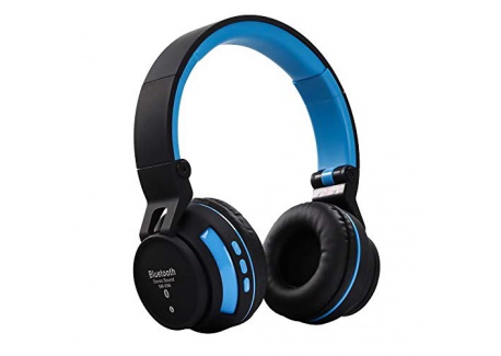 Qoosea Casque Bluetooth sans Fil Casque Audio stéréo Pliable sans Fil et Filaire avec Micro intégré Micro SD/TF FM pour iPhon