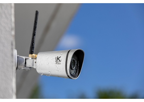 Caméra de Surveillance extérieure Kiwatch, full HD, Wifi, Grand Angle 120°, Vision Infrarouge, Détecteur de Mouvement, Enregi