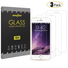 NONZERS Film de Protection pour iPhone 7 / iPhone 8, [3 Pack] 2.5D Protecteur dÉcran en Verre Trempé Transparent, 9H Dureté 