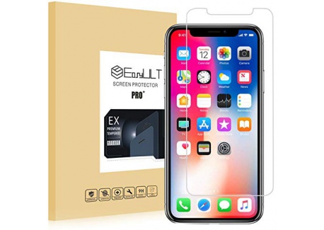 EasyULT Verre Trempé iPhone X/XS[3-Pièces], iPhone X/iPhone XS/iPhone 10 Film Protection écran Protecteur décran Vitre Tempe