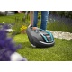 Gardena 4071-60 R40LI Robot Tondeuse Électrique 400m2 avec option Mulching, Roues Motrices, largeur de coupe 17 cm