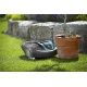 Gardena 4071-60 R40LI Robot Tondeuse Électrique 400m2 avec option Mulching, Roues Motrices, largeur de coupe 17 cm