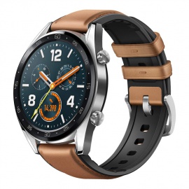 Huawei Watch GT - Montre Connectée  GPS, Ecran AMOLED tactile, boitier Inox 46mm, autonomie jusquà 14 jours  avec Bracelet C