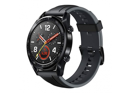 Huawei Watch GT - Montre Connectée  GPS, Ecran AMOLED tactile, boitier Inox 46mm, autonomie jusquà 14 jours  avec Bracelet C