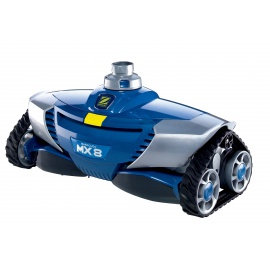Zodiac Robot Nettoyeur de Piscine Hydraulique, Fond et Parois, Pour Piscines 12 x 6 m Maximum, Aspiration Mécanique, MX8, Ble