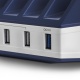 BESTEK Quick Charge 3.0 Station de Charge USB Multiple 66W 10 Ports USB Chargeur avec 2 Prises daccueil Station daccueil po