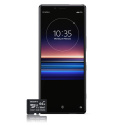 Sony Xperia 1 Smartphone Débloqué 4G  Ecran: 6, 5" - 128 Go - Double SIM - Android 9.0 PIE  Noir + Carte mémoire 64 Go Offert