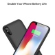 Kilponen Coque Batterie pour iPhone X XS 10, [6500mAh] Rechargeable Chargeur Batterie Externe Mince Power Bank Portable Étui 