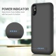 Kilponen Coque Batterie pour iPhone X XS 10, [6500mAh] Rechargeable Chargeur Batterie Externe Mince Power Bank Portable Étui 