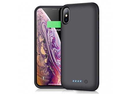 iPosible Coque Batterie pour iPhone X/XS 6500mAh[2019 Version Durable] Coque Rechargeable pour iPhone X/XS Chargeur Portable 