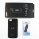 WELUV Qi Coque de chargement sans fil très fine pour iPhone 6/6s/7/8 4,7" Noir 3000 mAh Chargement par induction Manuel duti