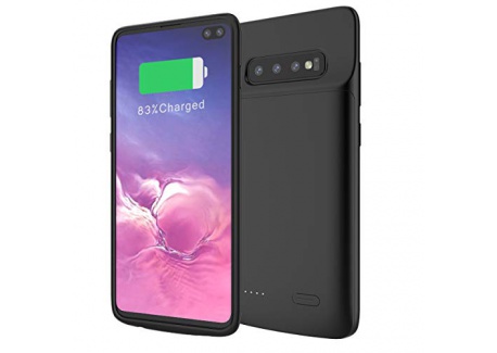 Samsung Galaxy S10 Plus Coque Batterie, 5000mAh Rechargeable Externe Chargeur de Batterie Power Bank Coques dalimentation Ul