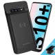 Coque Batterie pour Samsung Galaxy S10 Plus, 5000mAh Rechargeable Chargeur Batterie Externe Mince Power Bank Portable Étui Ba