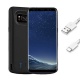 FUNROSE Galaxy S8 Coque Batterie,5000mAh Portable Batterie Chargeur Externe Puissante Rechargeable Power Bank Coque Batterie 