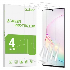 apiker Lot de 4 Film Protection Écran pour Samsung Galaxy Note 10 Plus/Note 10+, Film Souple pour Samsung Galaxy Note 10 Plus