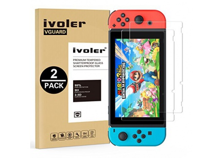 iVoler [Lot de 2] Verre Trempé pour Nintendo Switch [Garantie à Vie], Film Protection en Verre trempé écran Protecteur pour N