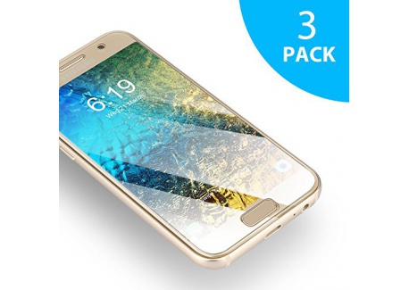 Verre Trempé Samsung Galaxy A3 2017 SUERW [3-Pack] Vitre Film Protection décran Pour Samsung Galaxy A3 2017  0.33mm, 9H Dure