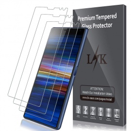 LK Protection écran pour Sony Xperia 10, [3 Pièces] Verre Trempé [Garantie de Remplacement à Durée de Vie] Screen Protector F