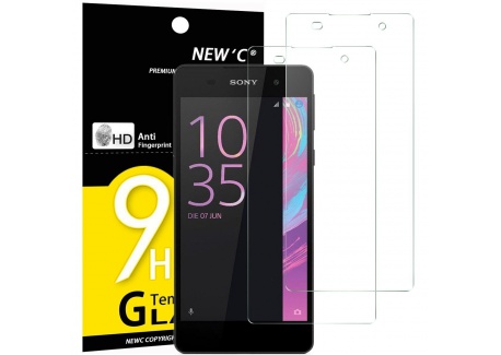 NEWC Verre Trempé pour Sony Xperia E5,[Pack de 2] Film Protection écran - Anti Rayures - sans Bulles dair -Ultra Résistant 