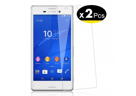 NEWC Verre Trempé pour Sony Xperia Z3,[Pack de 2] Film Protection écran - Anti Rayures - sans Bulles dair -Ultra Résistant 